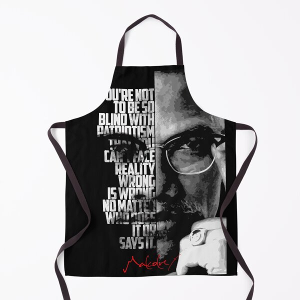 Item preview, Black and white Malcolm X quote poster designed and sold by Enea Kelo.