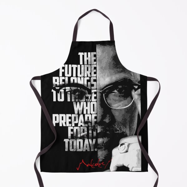 Item preview, Black and white Malcolm X quote poster designed and sold by Enea Kelo.