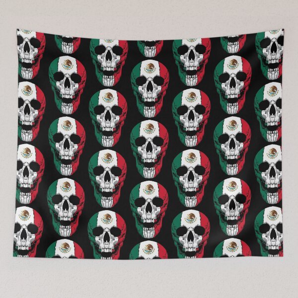 Item preview, Mexico Flag - Mexican Skull - Mexico Roots designed and sold by anziehend.