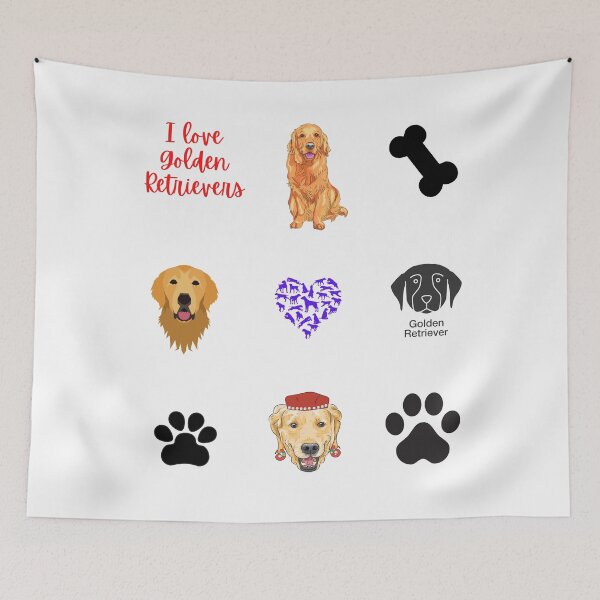 Artikelvorschau, Golden Retriever Pack Cartoon Golden Retriever entworfen und verkauft von OneTimeEngineer.