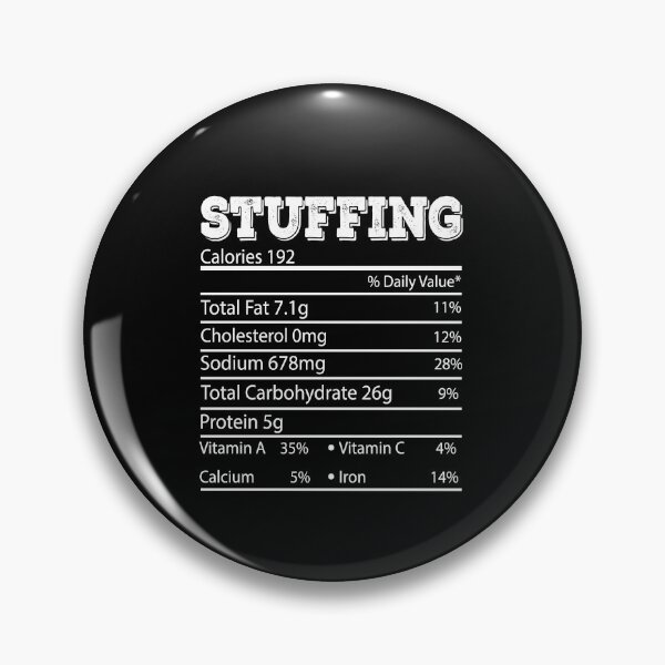 Item preview, Stuffing Thanksgiving Dinner Food Label Nutrition Facts designed and sold by meedTee.