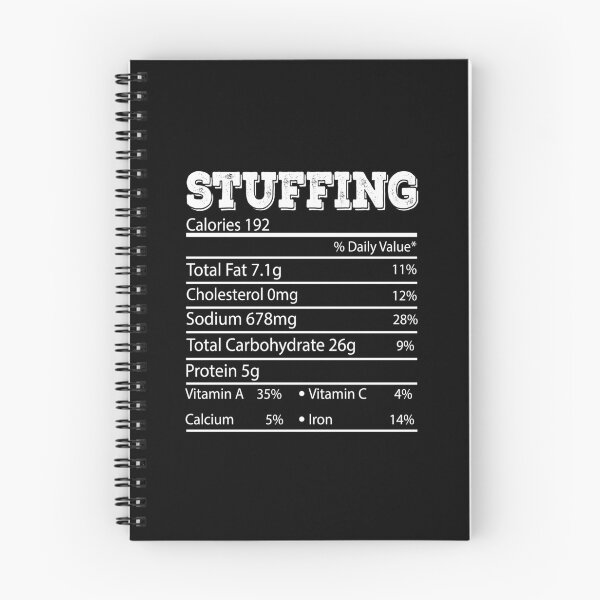 Item preview, Stuffing Thanksgiving Dinner Food Label Nutrition Facts designed and sold by meedTee.