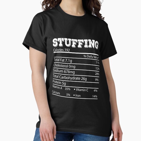 Item preview, Stuffing Thanksgiving Dinner Food Label Nutrition Facts designed and sold by meedTee.