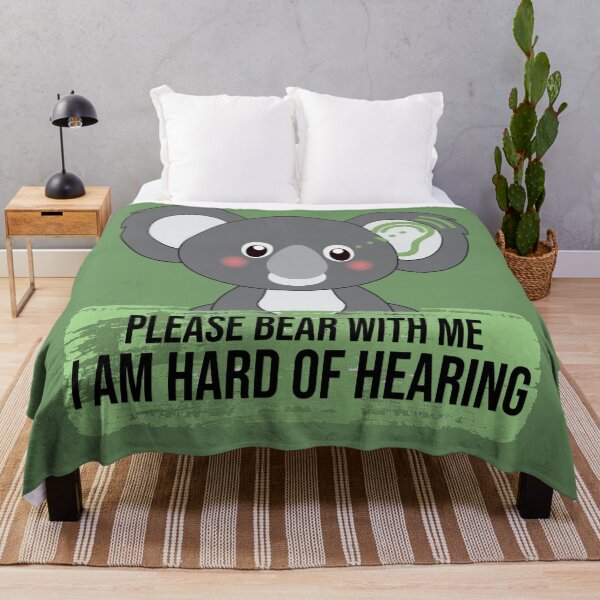 Item preview, PLEASE BEAR WITH ME - I AM HARD OF HEARING CUTE KOALA designed and sold by Cr1sV.