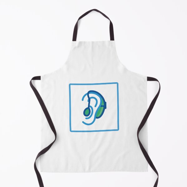 Item preview, Hard of Hearing Sign Emblem | Blue Green Hearing loss hearing Impaired Message Deaf culture designed and sold by ibeargifts.