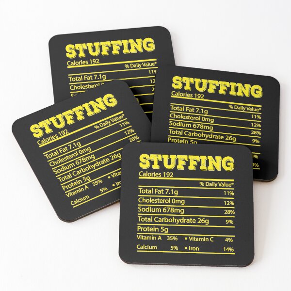 Item preview, Stuffing Thanksgiving Dinner Food Label Nutrition Facts designed and sold by meedTee.