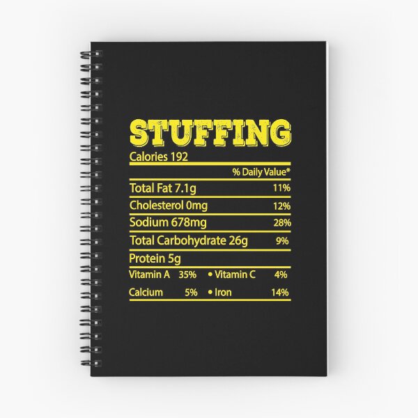 Item preview, Stuffing Thanksgiving Dinner Food Label Nutrition Facts designed and sold by meedTee.