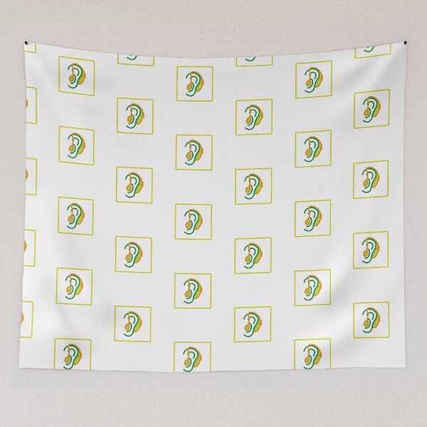 Item preview, Hard of Hearing Sign Emblem | Orange Green Hearing loss hearing Impaired Message Deaf culture designed and sold by ibeargifts.