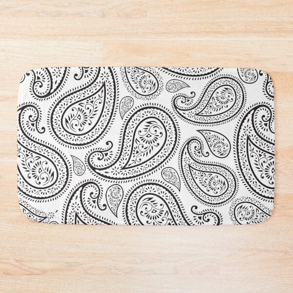 Item preview, Modern Chic White and Black Paisley designed and sold by CFox-Designs.