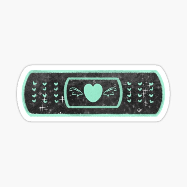 Yami Kawaii Dark Menhera Bandaid - Dark Heart Sticker