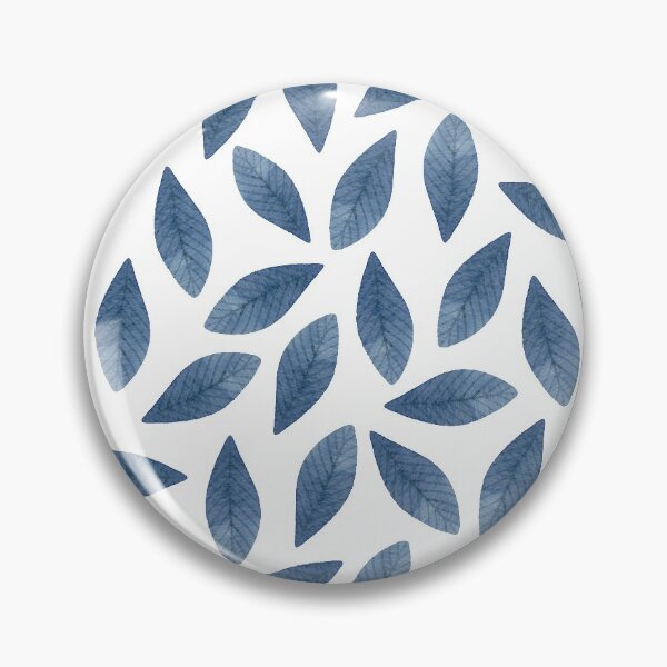 Item preview, Blue Watercolor Leaves Pattern designed and sold by helga-wigandt.