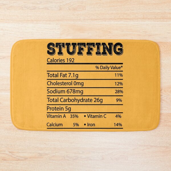 Item preview, Stuffing Thanksgiving Dinner Food Label Nutrition Facts designed and sold by meedTee.