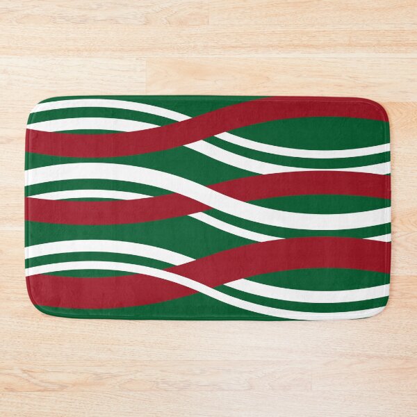 Item preview, Red, White, Green Interlocking Waves designed and sold by PSCSCo.