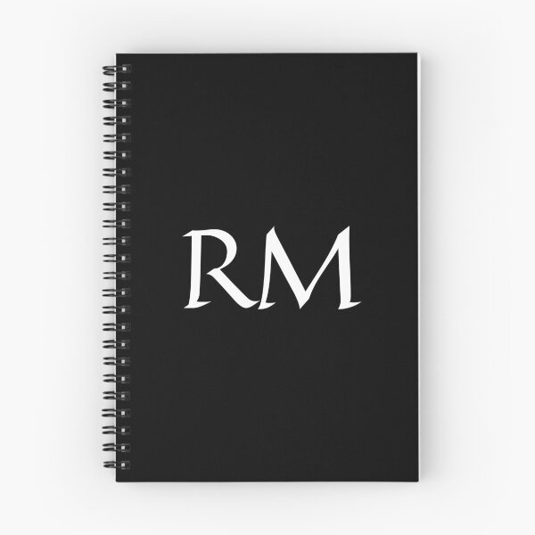 Item preview, RM black and white initials monogramed designed and sold by Abbara.