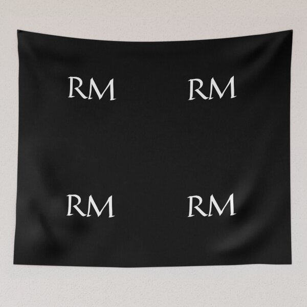 Item preview, RM black and white initials monogramed designed and sold by Abbara.