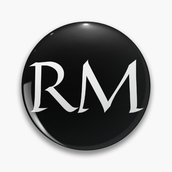 Item preview, RM black and white initials monogramed designed and sold by Abbara.