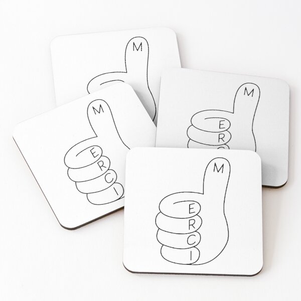 Item preview, Merci thumbs up designed and sold by h-and-c.