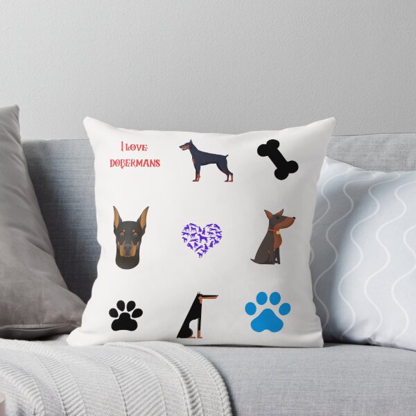 Item preview, doberman pack funny quote cartoon doberman designed and sold by OneTimeEngineer.