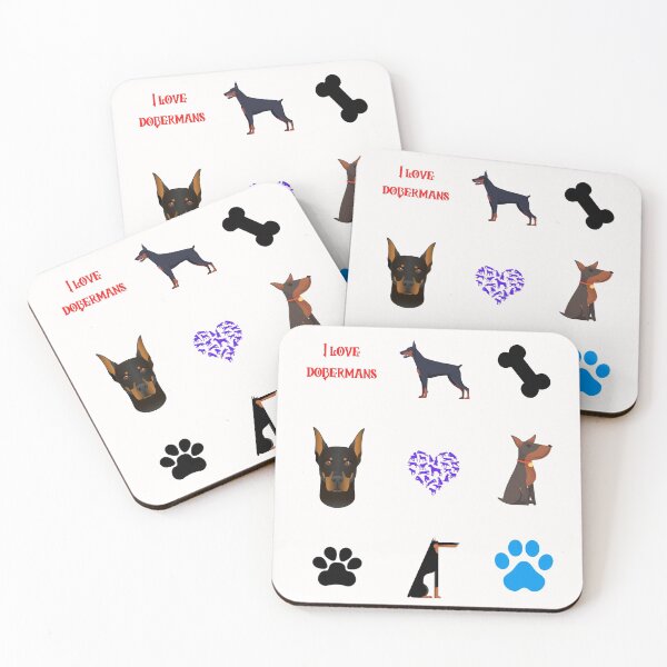 Item preview, doberman pack funny quote cartoon doberman designed and sold by OneTimeEngineer.