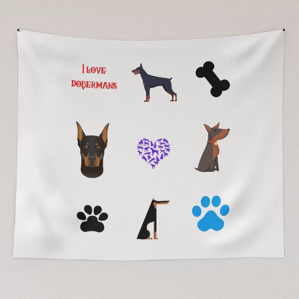 Item preview, doberman pack funny quote cartoon doberman designed and sold by OneTimeEngineer.