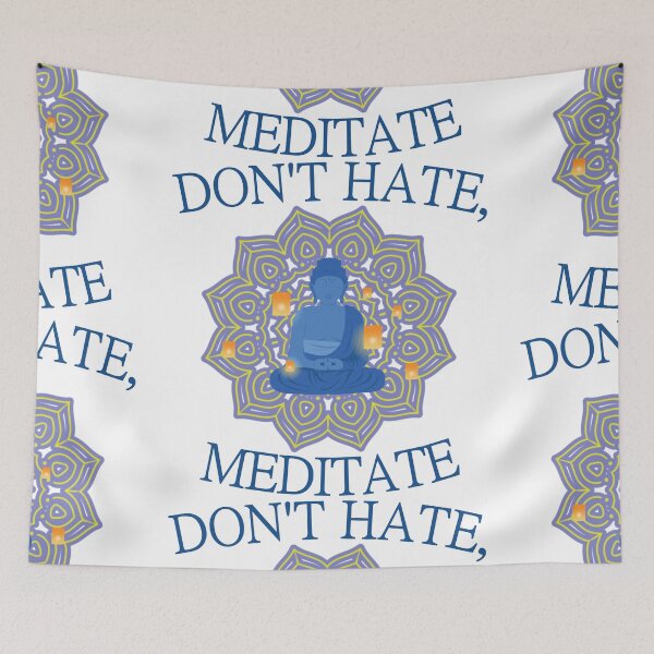 Item preview, don't hate, meditate | meditation shirt designed and sold by noahs-shop.