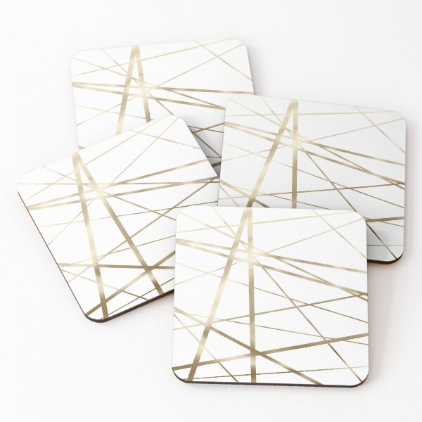 Item preview, Gold abstract lines designed and sold by KammyArt.