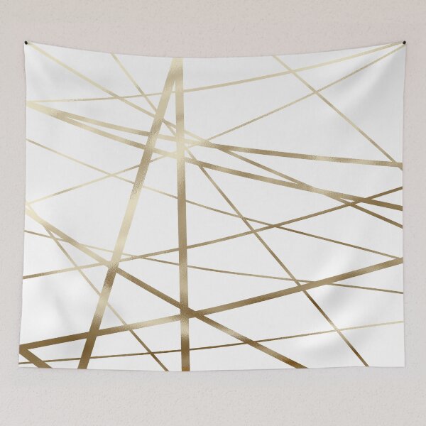 Item preview, Gold abstract lines designed and sold by KammyArt.