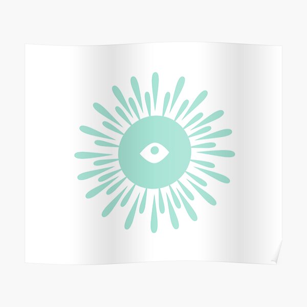 " Honey Dew Boho Sun Eye Light Green Evil Eye Green Monster Eye