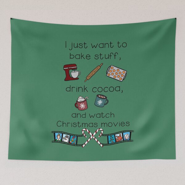 Item preview, Bake stuff, drink cocoa, watch movies designed and sold by millersmystical.