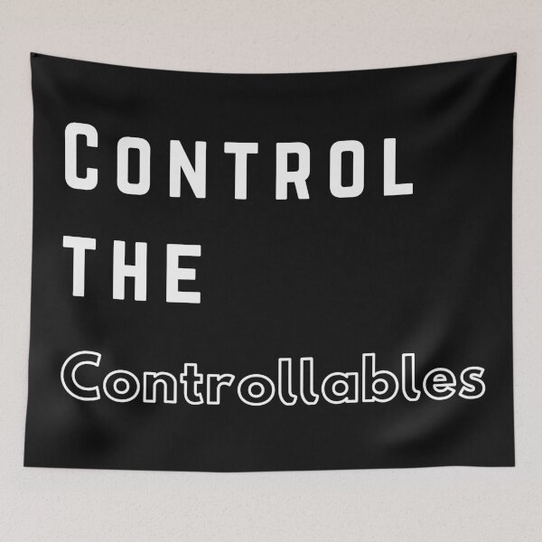 Item preview, Control the controllables. Text only design. White text. designed and sold by JellyBeenzz.