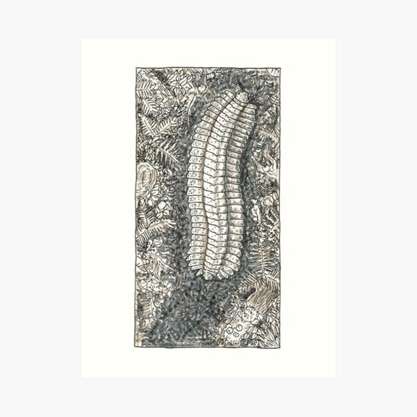 Inktober Arthropleura Art Print