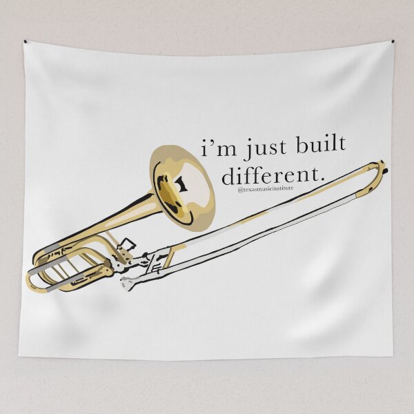Item preview, Trombone: I'm just built different. designed and sold by mandygracecello.
