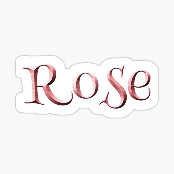 Item preview, The Name Rose in Beveled Brushed Metal designed and sold by Darcy777.