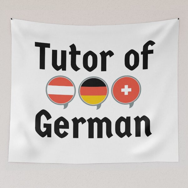 Item preview, Tutor of German with German Speaking Flags designed and sold by Time4German.