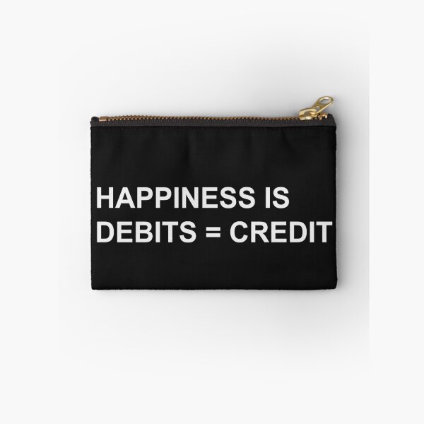 Item preview, Happiness Is Debits = Credits Funny Accounting Pun designed and sold by johnmgr21.