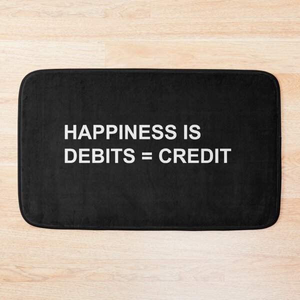 Item preview, Happiness Is Debits = Credits Funny Accounting Pun designed and sold by johnmgr21.