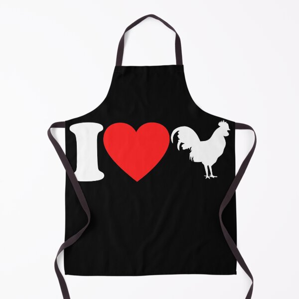 Aperçu de l'œuvre J'aime les poulets poulet coq coeur disant cadeau créée et vendue par DerNerd.