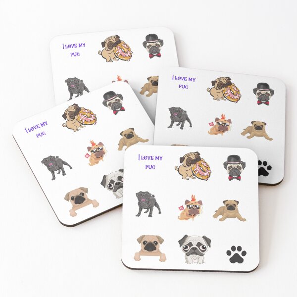Item preview, Pug pack funny quote cartoon pug designed and sold by OneTimeEngineer.