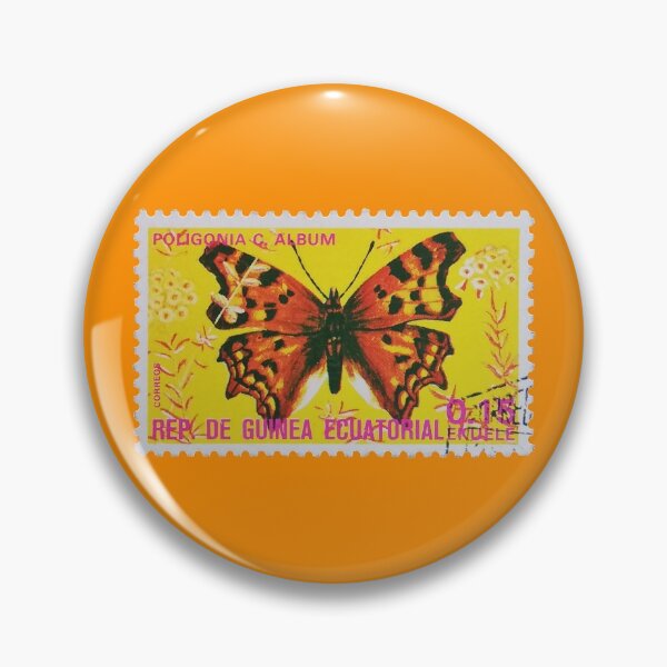 Item preview, Vintage Orange  Butterfly Stamp  designed and sold by StampCollection.