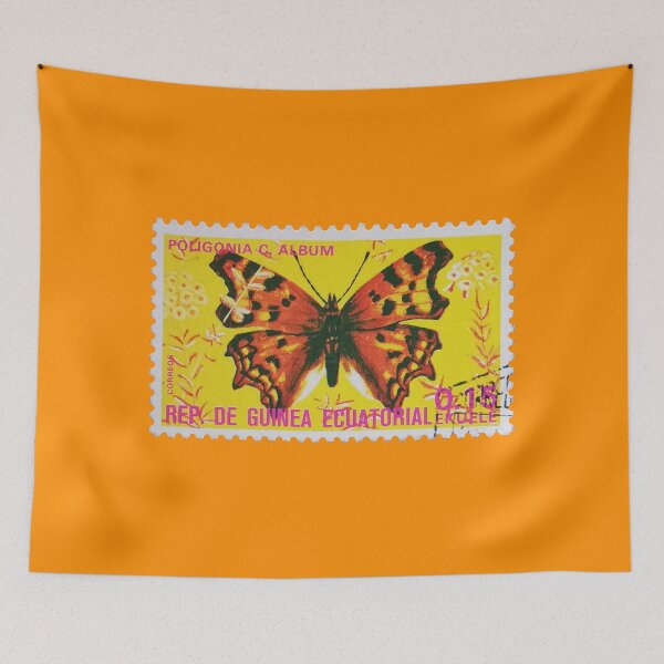 Item preview, Vintage Orange  Butterfly Stamp  designed and sold by StampCollection.