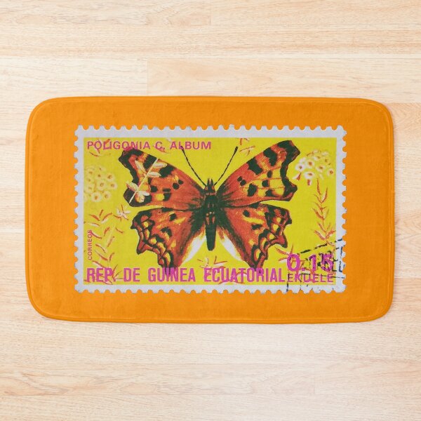 Item preview, Vintage Orange  Butterfly Stamp  designed and sold by StampCollection.