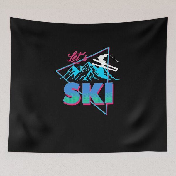 Item preview, Let's Ski Retro 80s Ski Outfit Vintage Skiing Apparel designed and sold by MakeGoodChoices.