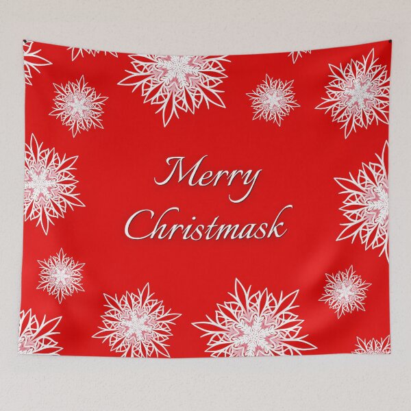 Item preview, Red Merry Christmask designed and sold by GraffiTimi.