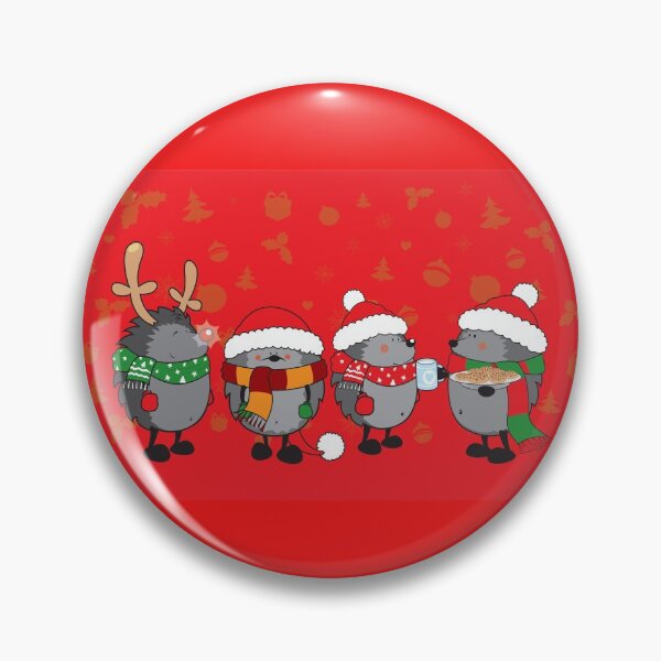 Item preview, Christmas hedgehogs designed and sold by mangulica.