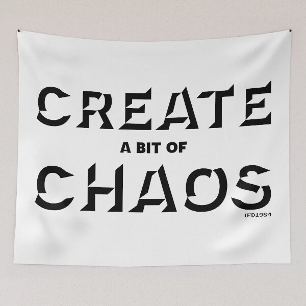 Item preview, Create A Bit Of Chaos (Black Type) designed and sold by TriforceDad1984.