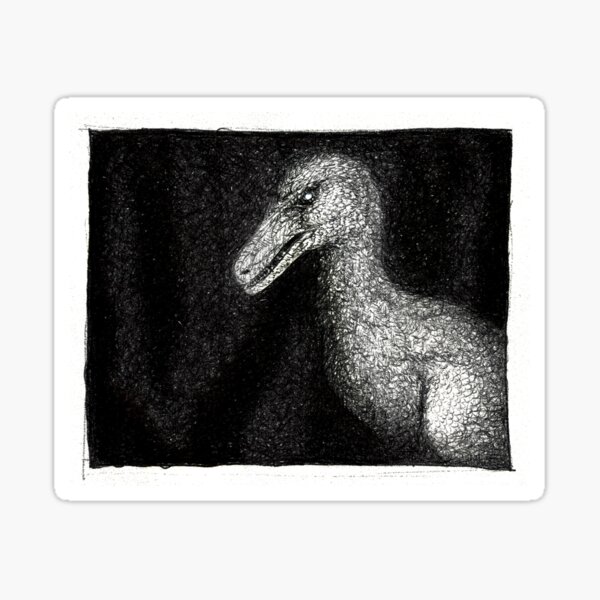 Midnight Maniraptoran Sticker