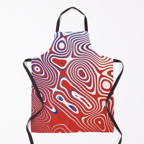 Item preview, Chile National Colors | Modern Abstract Liquid Art designed and sold by Dator-Abstracts.