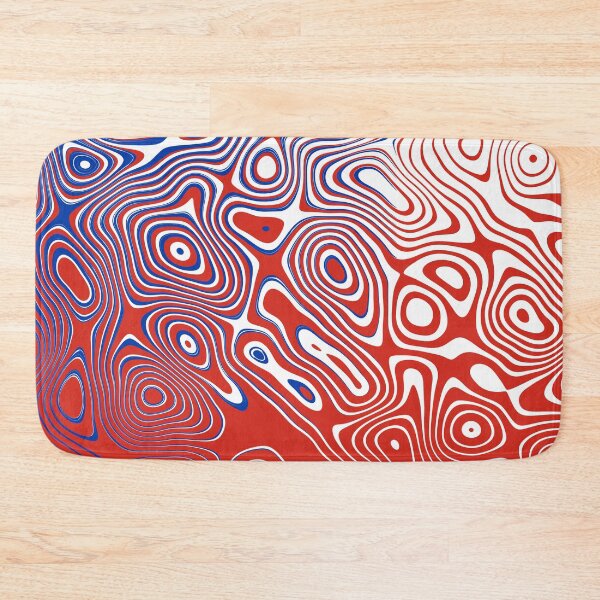 Item preview, Chile National Colors | Modern Abstract Liquid Art designed and sold by Dator-Abstracts.