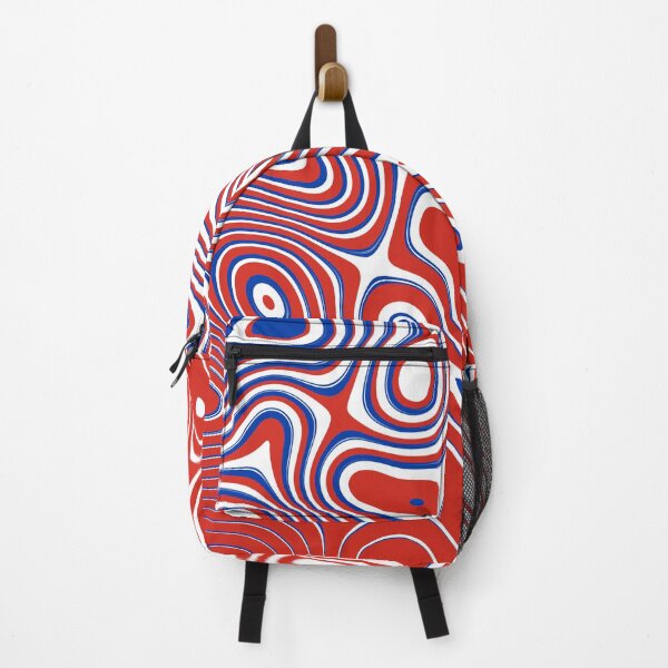 Item preview, Chile National Colors | Modern Abstract Liquid Art designed and sold by Dator-Abstracts.