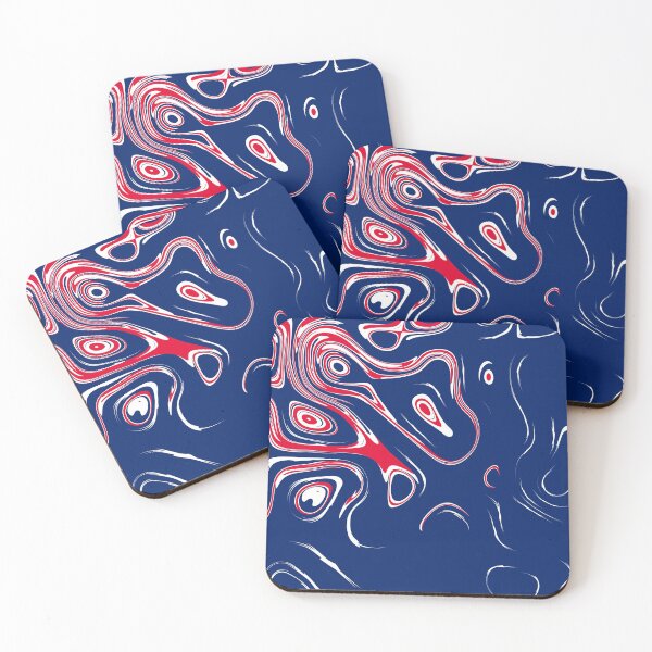 Item preview, Australian National Colors | Modern Abstract Liquid Art designed and sold by Dator-Abstracts.